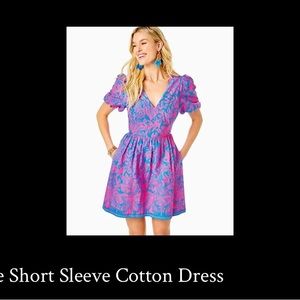 NWT Lilly Suzie Short Sleeve Cotton Dress